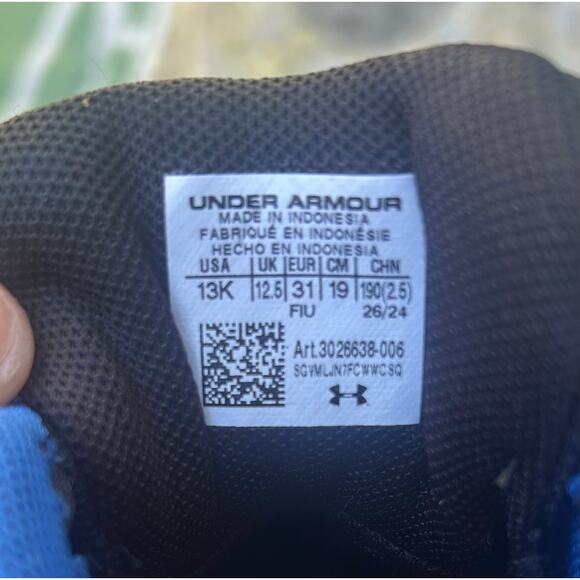 Under Armour Bright Red/Neon Sole - Kids Sneakers - Picture 8 of 8